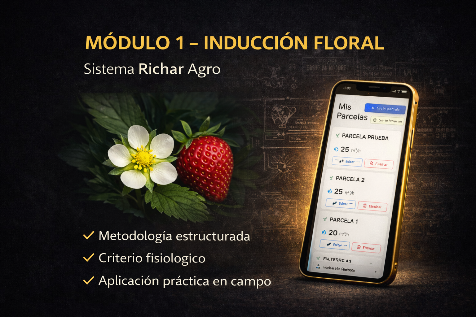 Sistema RICHAR Agro : Inducción Floral en Fresa